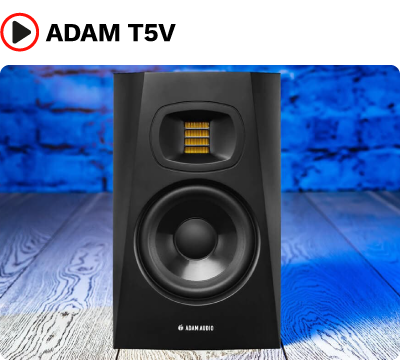 Monitores da ADAM Audio T5V, precisão sonora profissional ao seu alcance