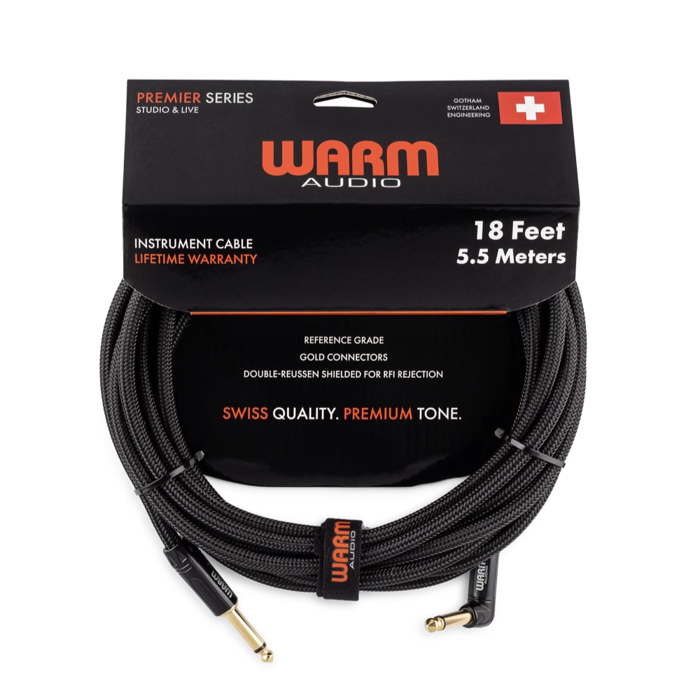 Cabo de instrumento Warm Audio Prem-TS-1RT-18' (5,5m) P-10 TS angulado Premier Series - 2