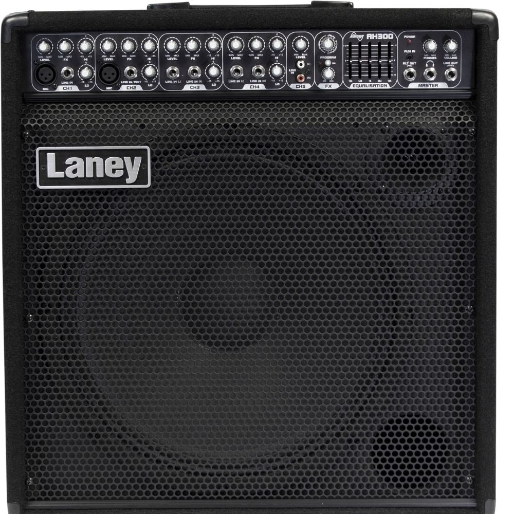 Combo multi-instrumentos Laney Audiohub AH300 15 polegadas 300W com 5 canais de entrada