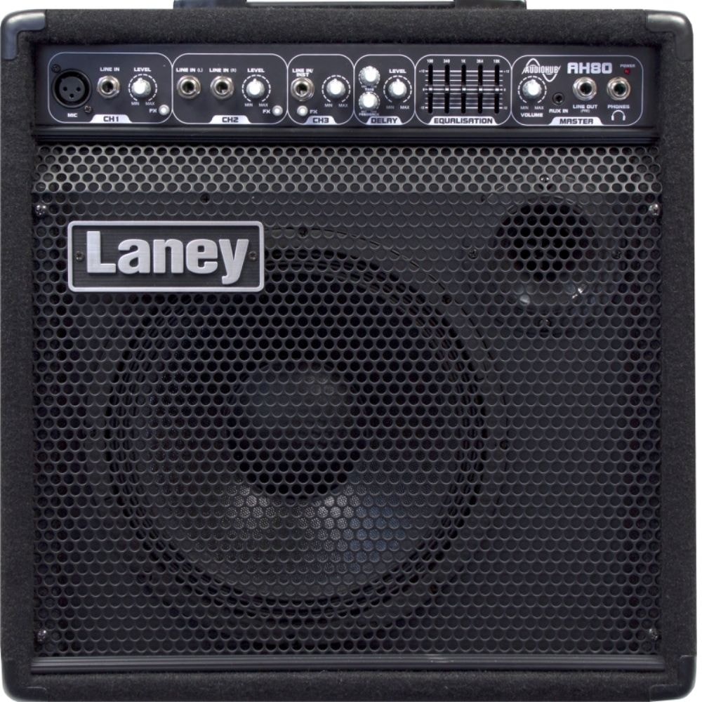 Combo multi-instrumentos Laney Audiohub AH80 10 polegadas 80W com 3 canais de entrada