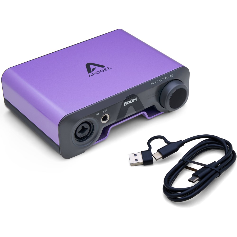 Compre interface de áudio USB 2x2 Apogee Boom + R$150,00 leve microfone TASCAM TM82 - 7