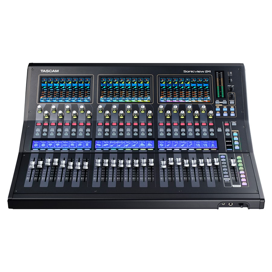Console de mixagem TASCAM Sonicview 24XP modular digital Dante 32