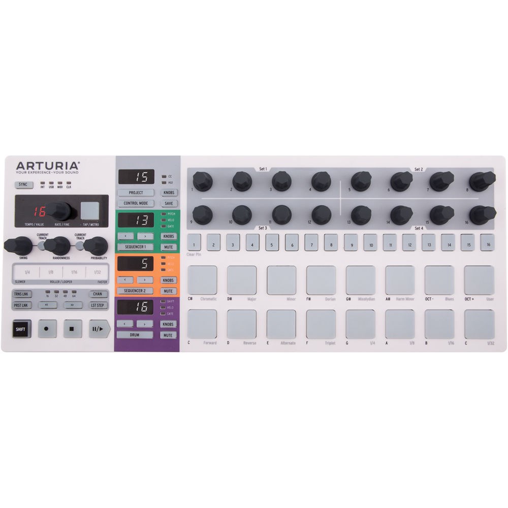 Controlador e sequencer MIDI Arturia Beatstep Pro