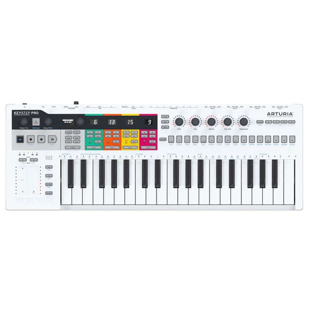 Controlador e sequenciador MIDI USB 37 teclas Arturia Keystep Pro
