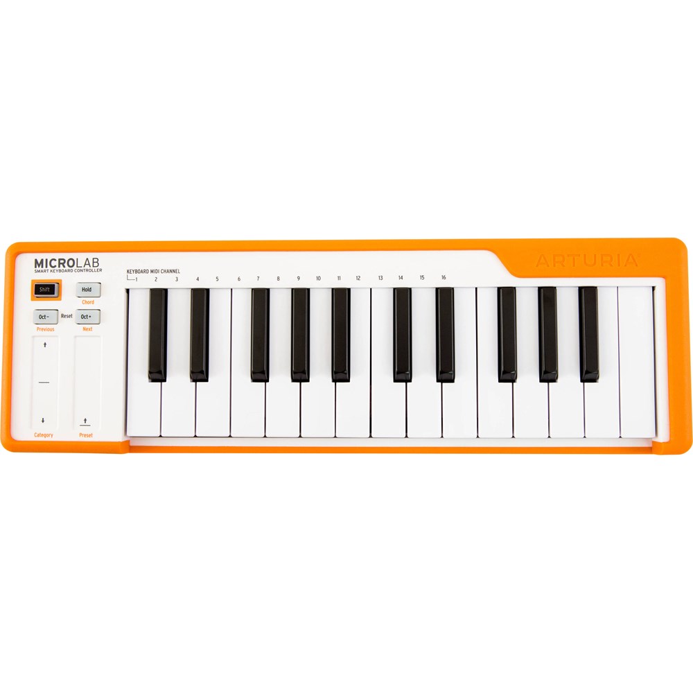 Controlador MIDI USB 25 teclas Arturia Microlab Orange
