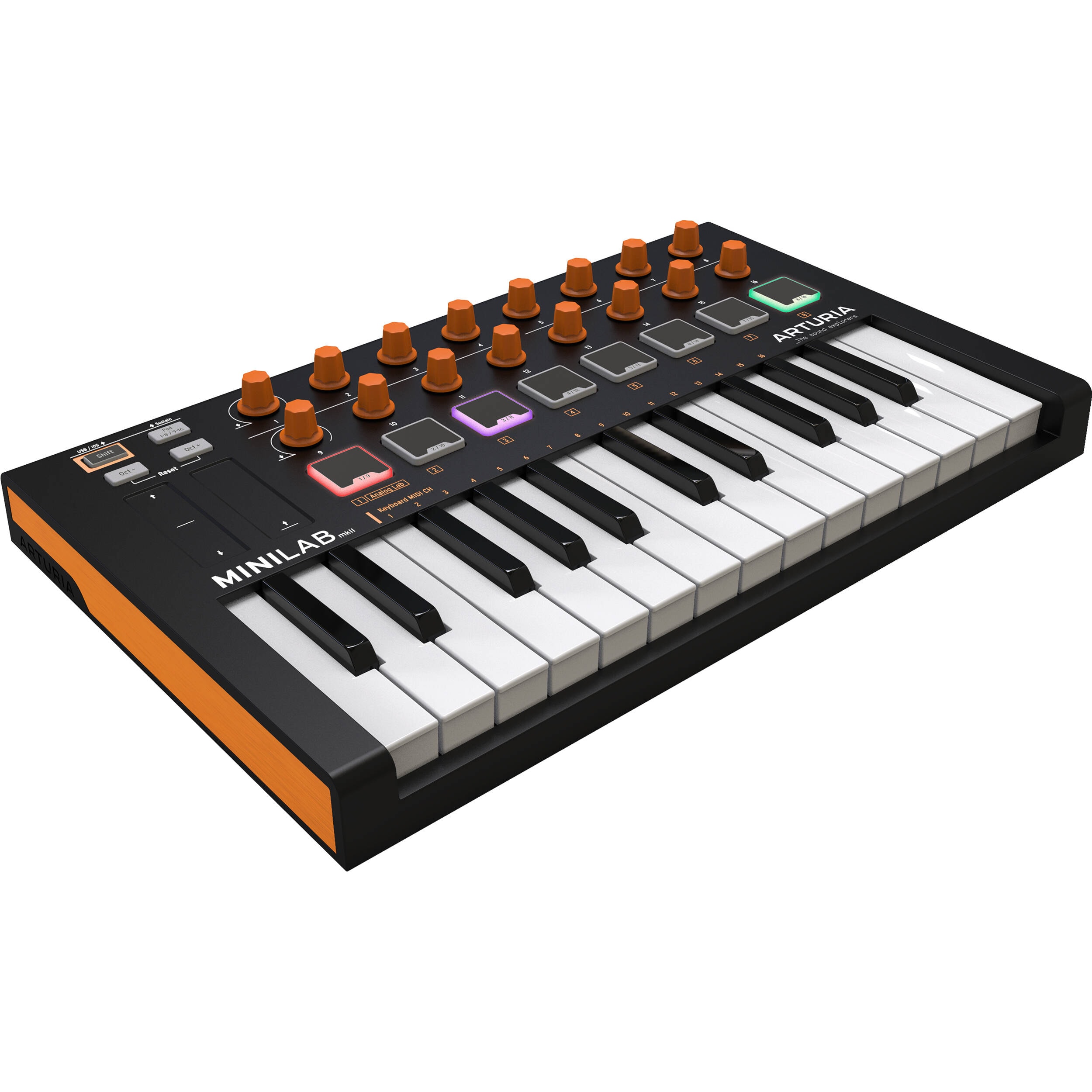 Controlador MIDI USB 25 teclas Arturia Minilab MkII Inverted