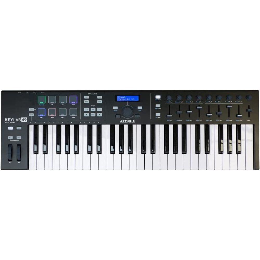 Controlador MIDI USB 49 Teclas Arturia Keylab Essential 49 Black
