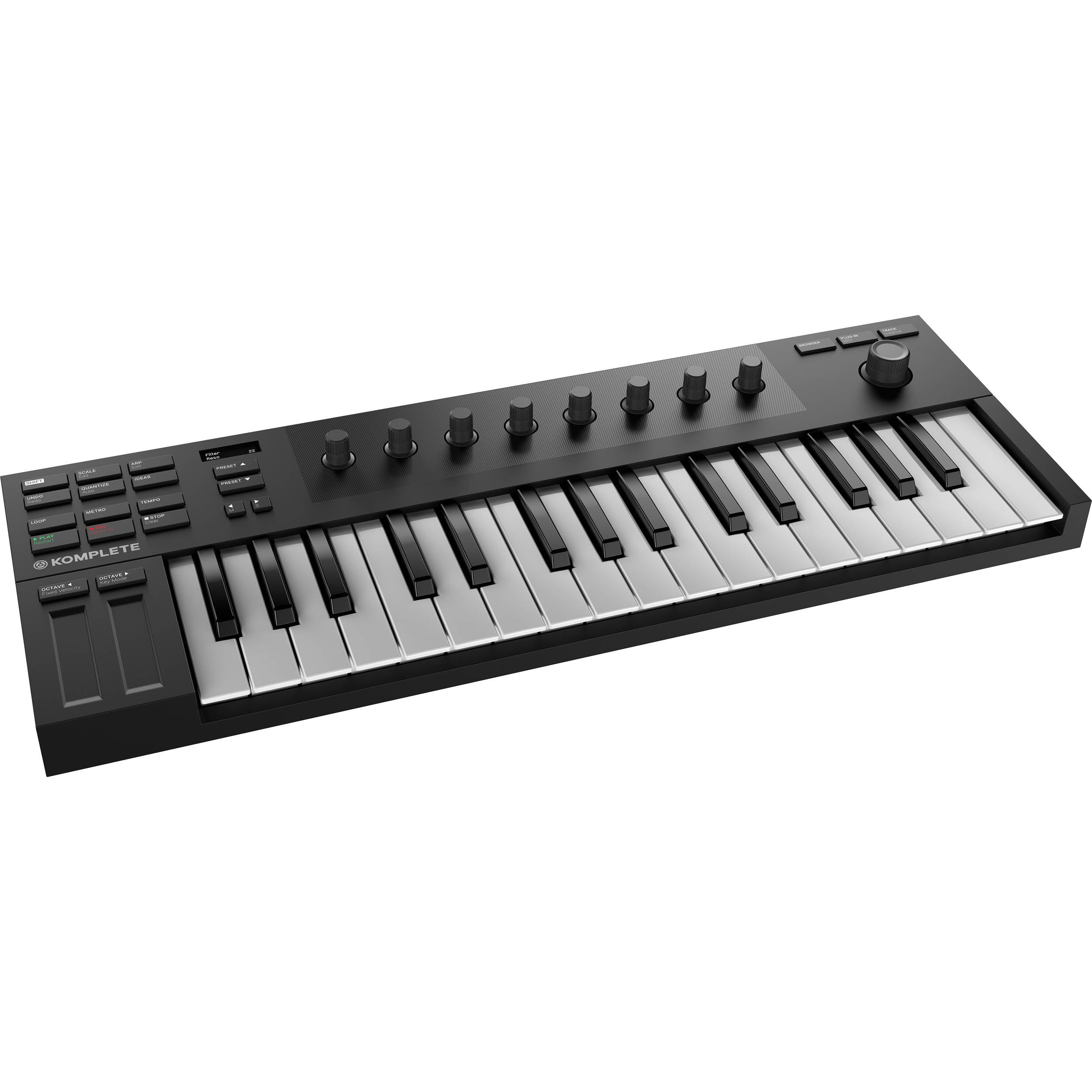Controlador MIDI USB com 32 teclas mini Native Komplete Kontrol M32