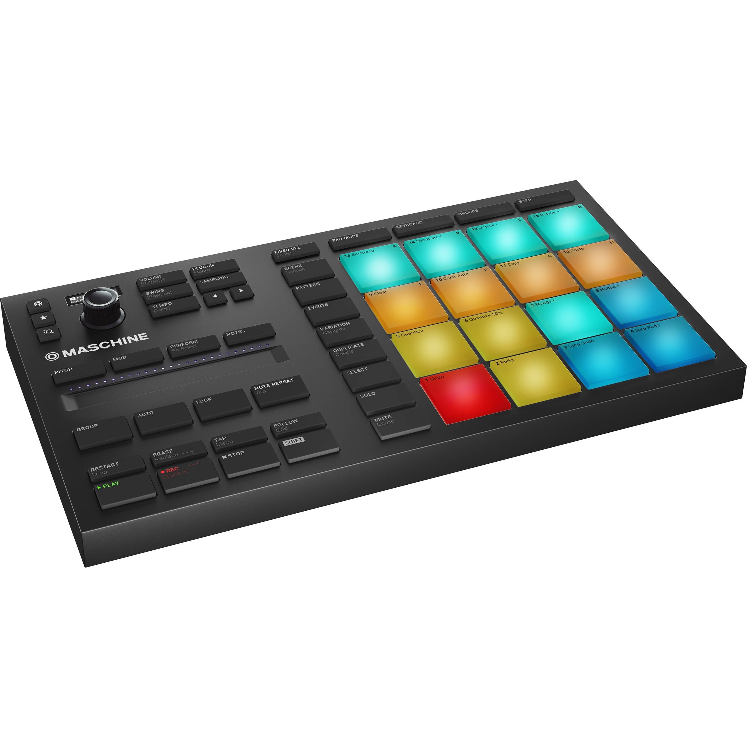 Controlador MIDI USB com pads Native Maschine Mikro MK3