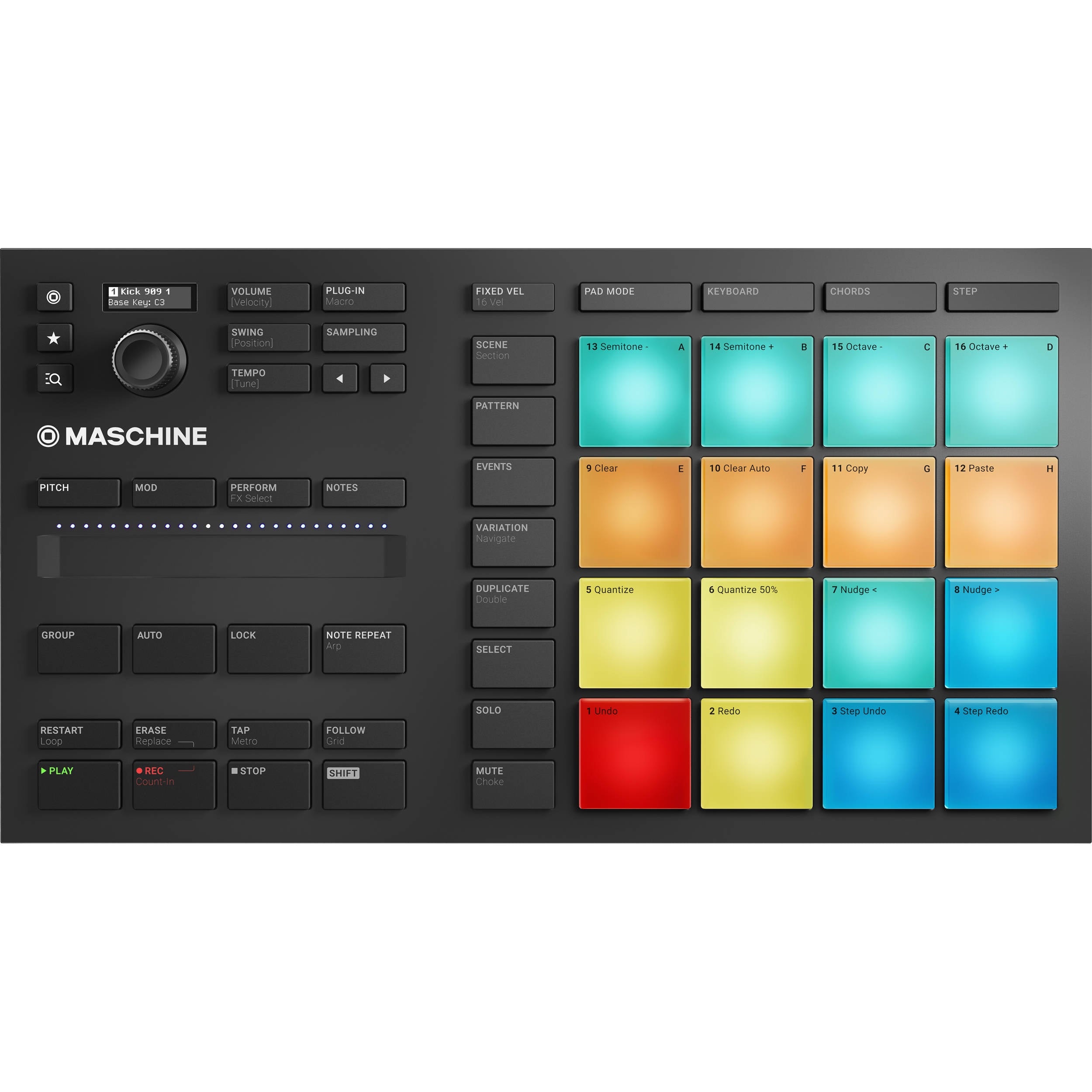 【着後レビューで 送料無料】 Native pads com USB MIDI Controlador Maschine MK3 Mikro DTM・DAW