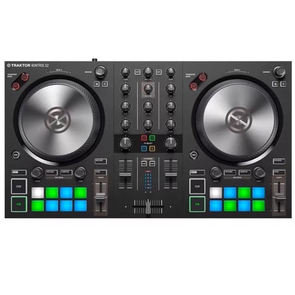 Controlador Native Traktor Kontrol S2 MK3 para DJ e interface de áudio USB
