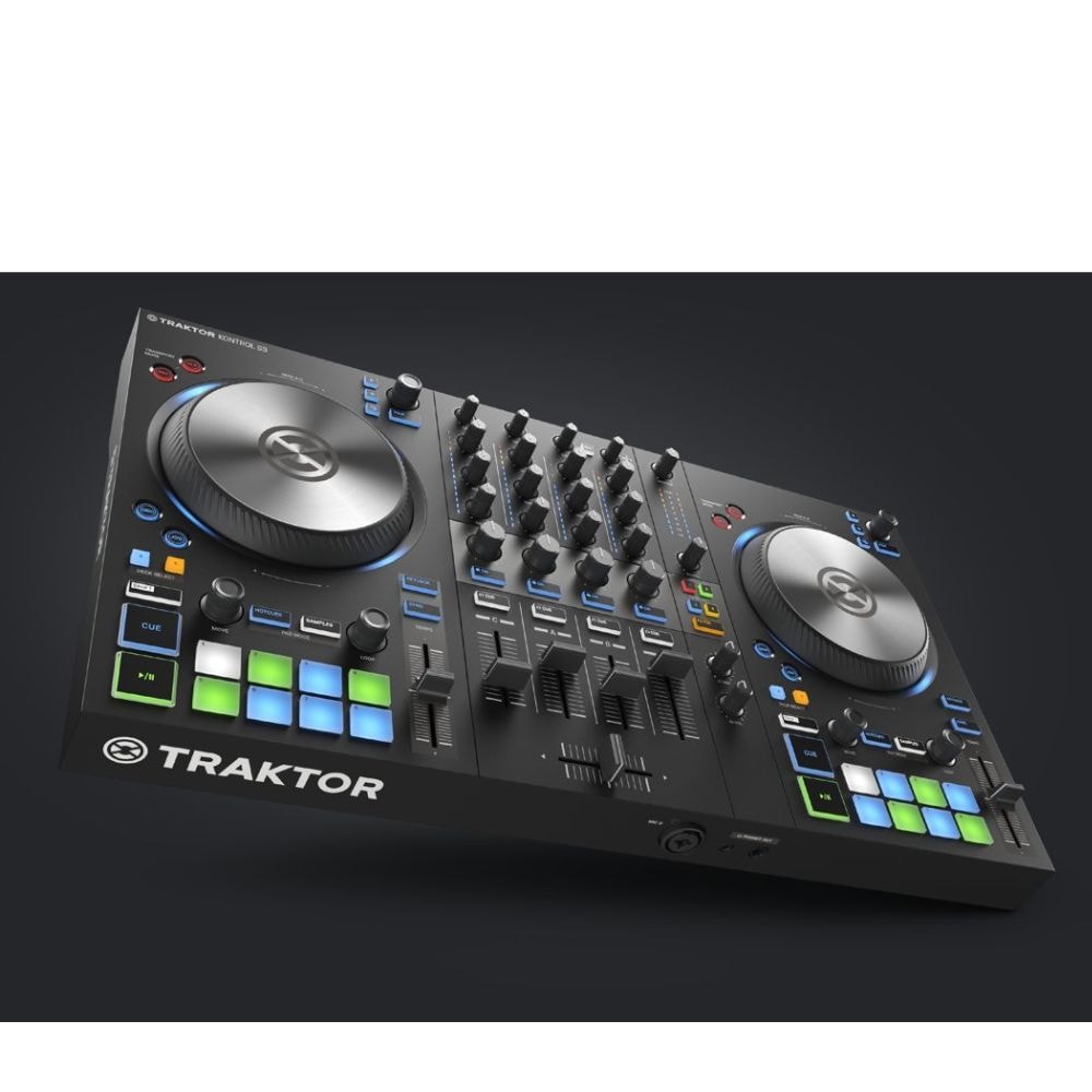Controlador Native Traktor Kontrol S3 para DJ e interface de áudio USB
