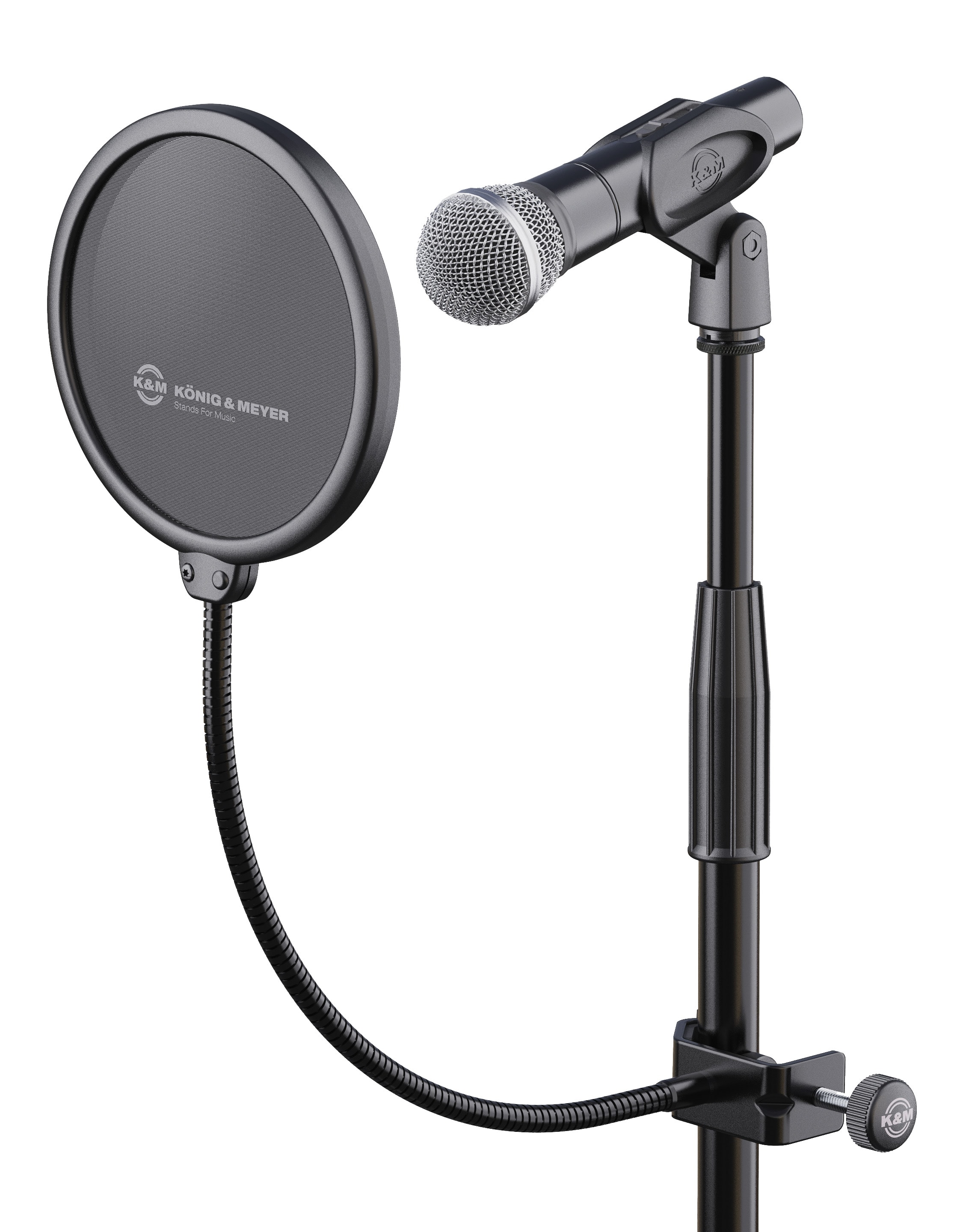 Filtro antirruídos para microfones K&M 23956-000-55 Pop Filter