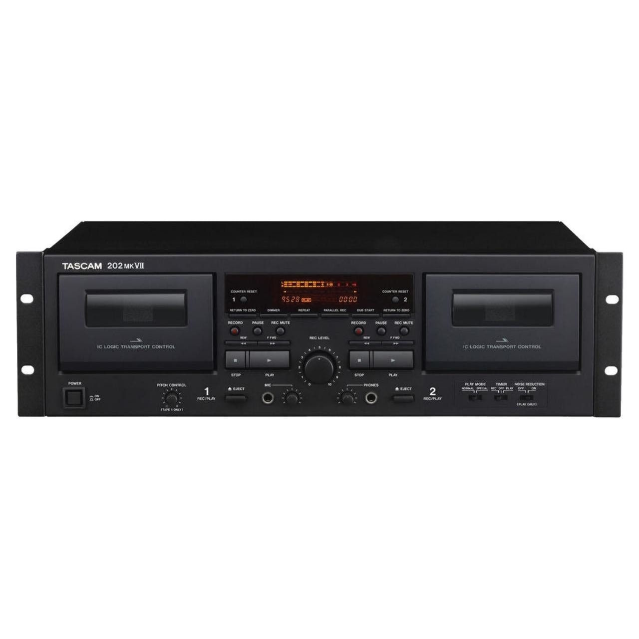 Gravador de fita cassete duplo TASCAM 202MKVII