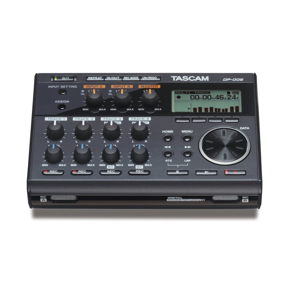 Gravador digital multicanal compacto portátil TASCAM DP-006