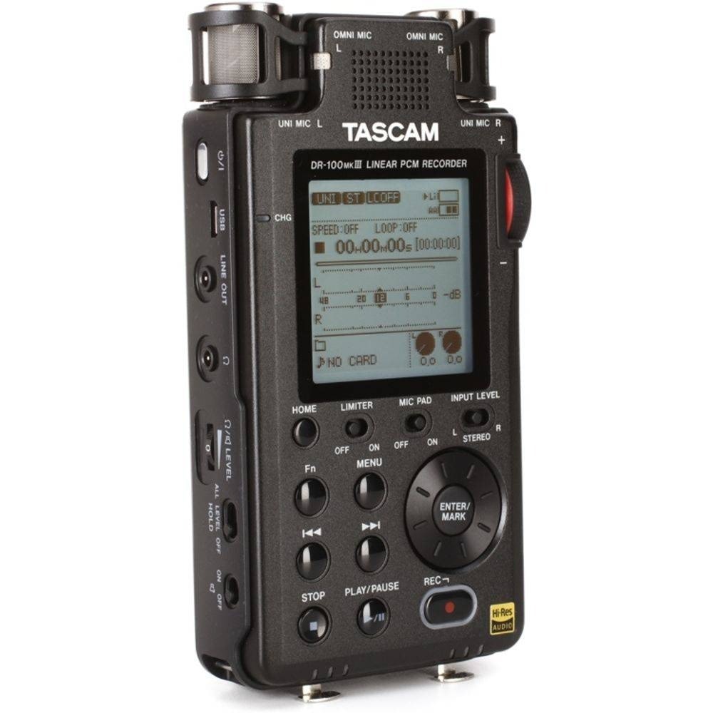 Gravador Portátil Tascam - DR-100MKIII - Open Box