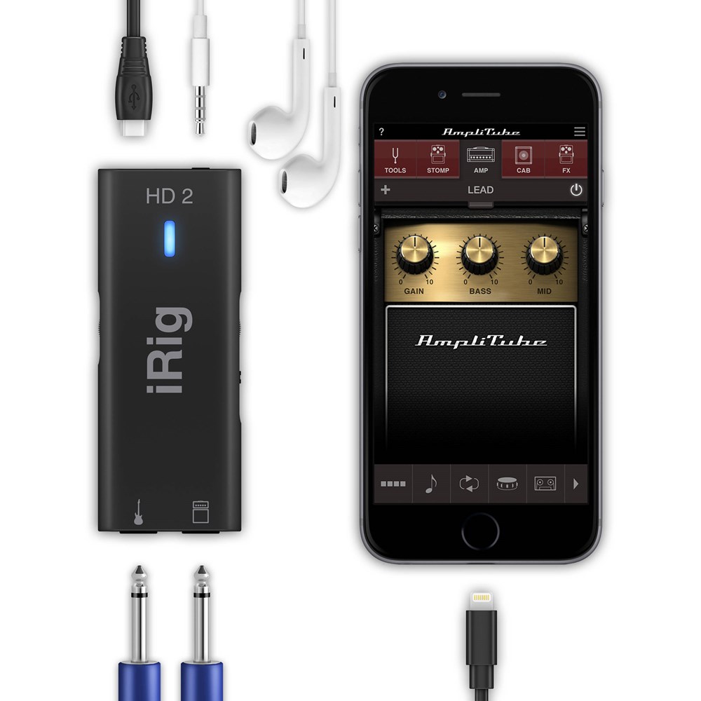 Interface analógica de guitarra Irig HD 2 para iOS e Mac - 6