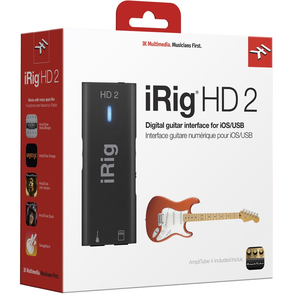Interface analógica de guitarra Irig HD 2 para iOS e Mac - 7