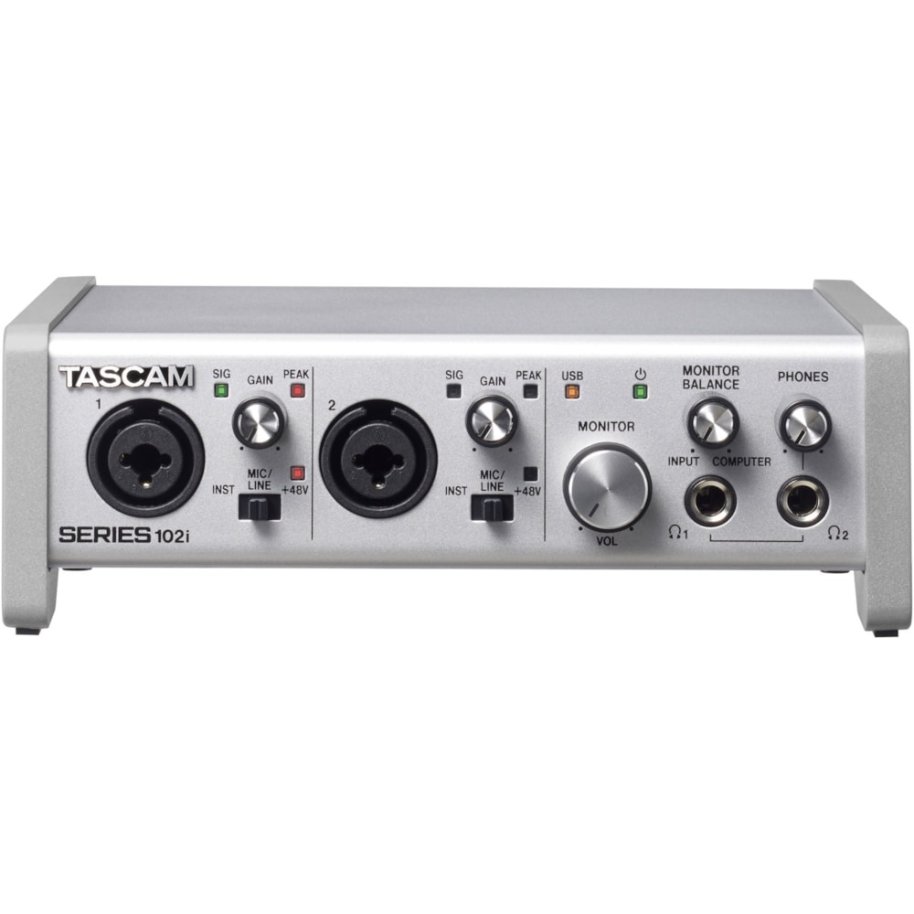 Interface de áudio e MIDI USB TASCAM SERIES 102i - 1