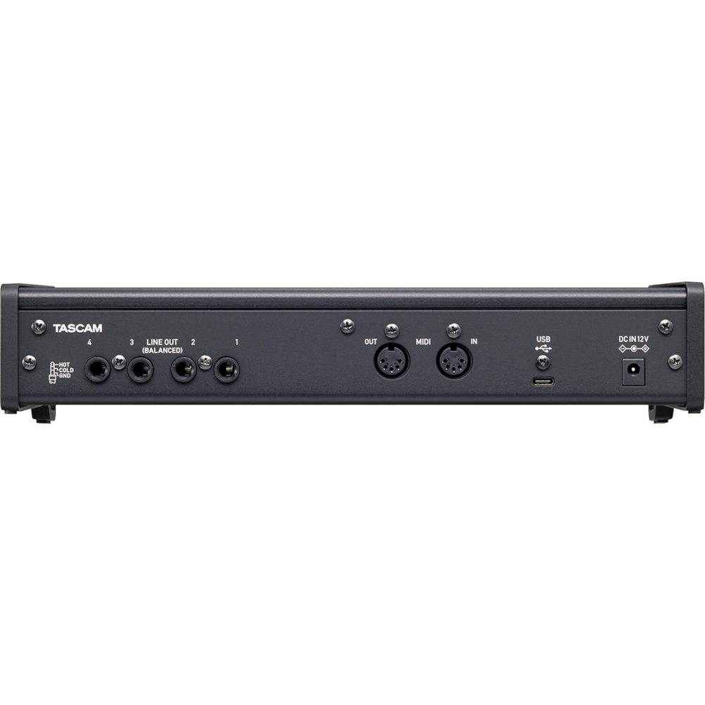 Interface de áudio TASCAM US-4X4HR USB 4 entradas e 4 saídas - 2