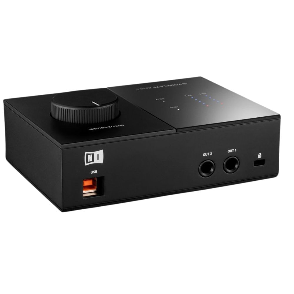 Interface de áudio USB com 2 entrada e 2 saídas Native Komplete Audio 2