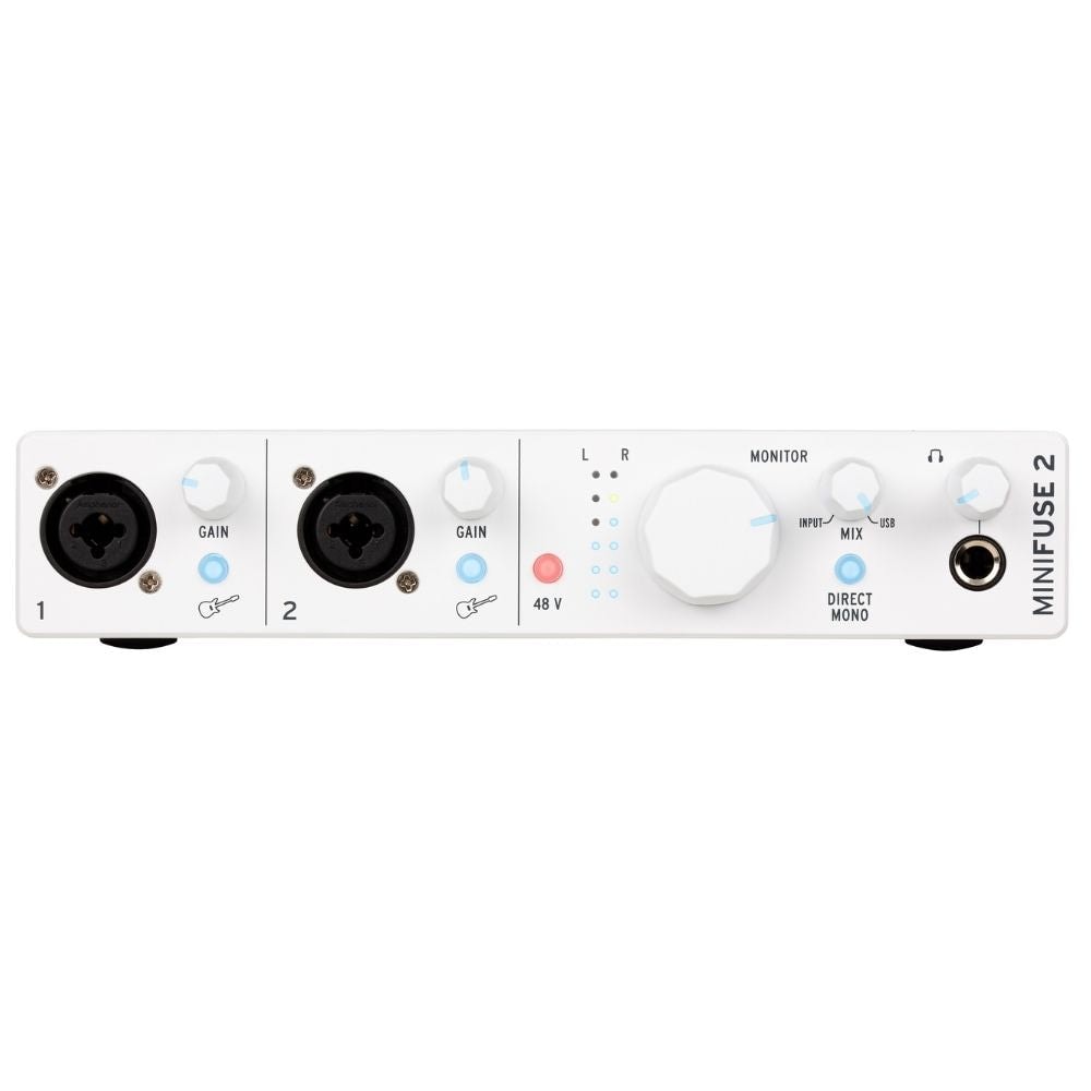 Interface de áudio USB com 2 entradas e 2 saídas e MIDI Arturia Minifuse 2 White