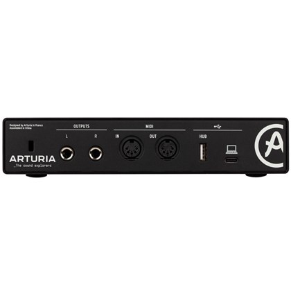 Interface de áudio USB Minifuse 2 Black Arturia com 2 entradas e 2 saídas e MIDI - 2