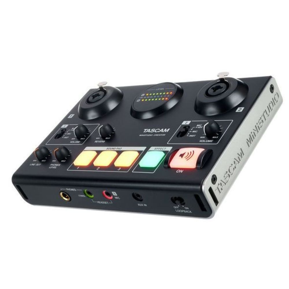 Interface de Áudio USB para Podcast Tascam MiniSTUDIO Creator US-42B