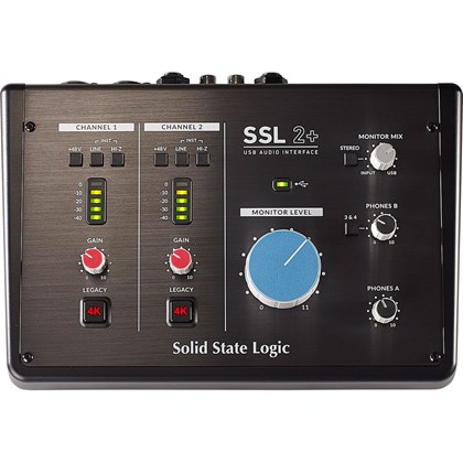 Interface de áudio USB SSL 2+ Plus com 2 entradas e 4 saídas e MIDI - 0
