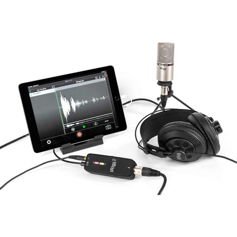 Interface de Microfone Ik Multimedia Irig Pre 2 Xlr - 9