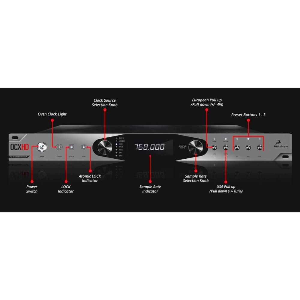 Master Clock Profissional de Alta Precisão Antelope OCX-HD - 3