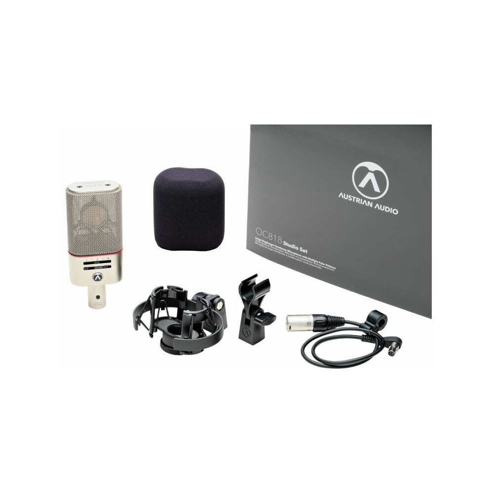 Microfone condensador Austrian Audio OC818 Studio Set Niquel - 4