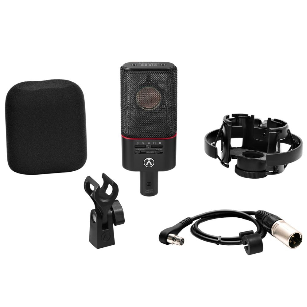 Microfone condensador Austrian Audio OC818 Studio Set Preto