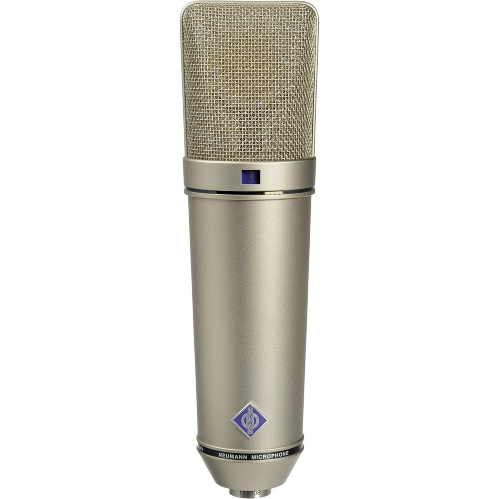 Microfone condensador diafragma grande 3 padrões polares Neumann U 87 AI