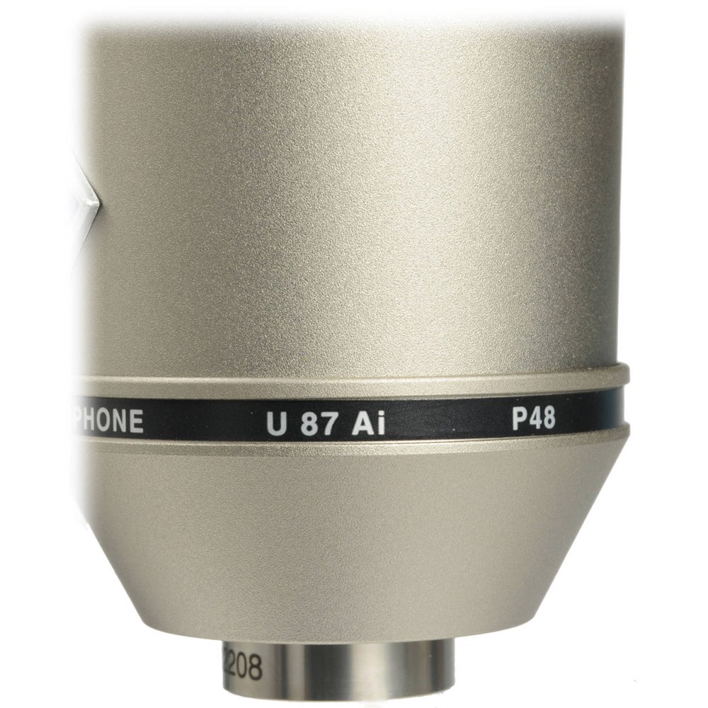 Microfone condensador diafragma grande 3 padrões polares Neumann U 87 AI - 2