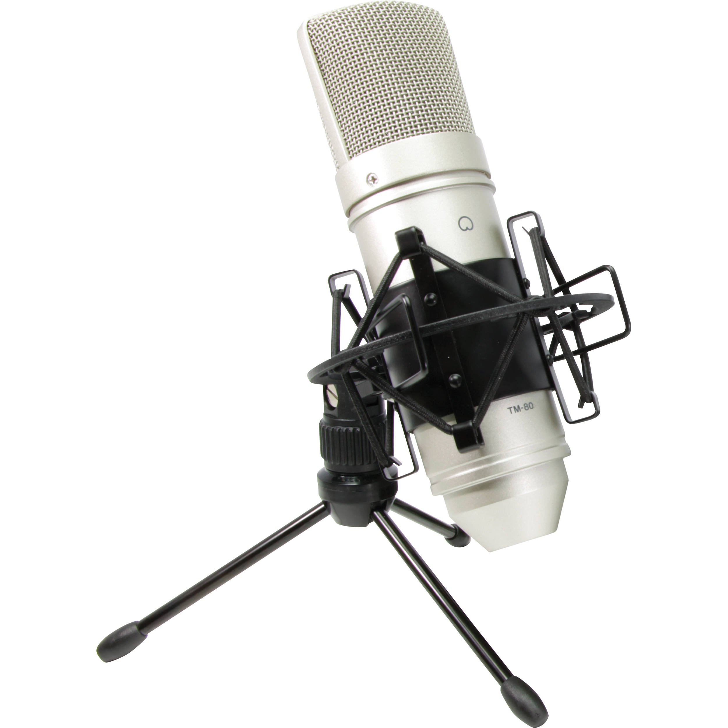 Microfone condensador diafragma grande cardioide TASCAM TM-80