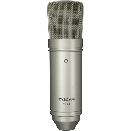 Microfone condensador diafragma grande cardioide TASCAM TM-80