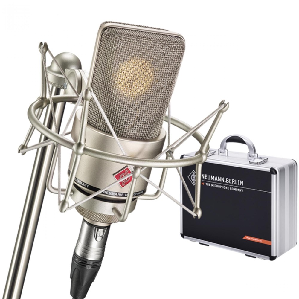 Microfone condensador diafragma grande com shockmount Neumann TLM 103 Mono set Br