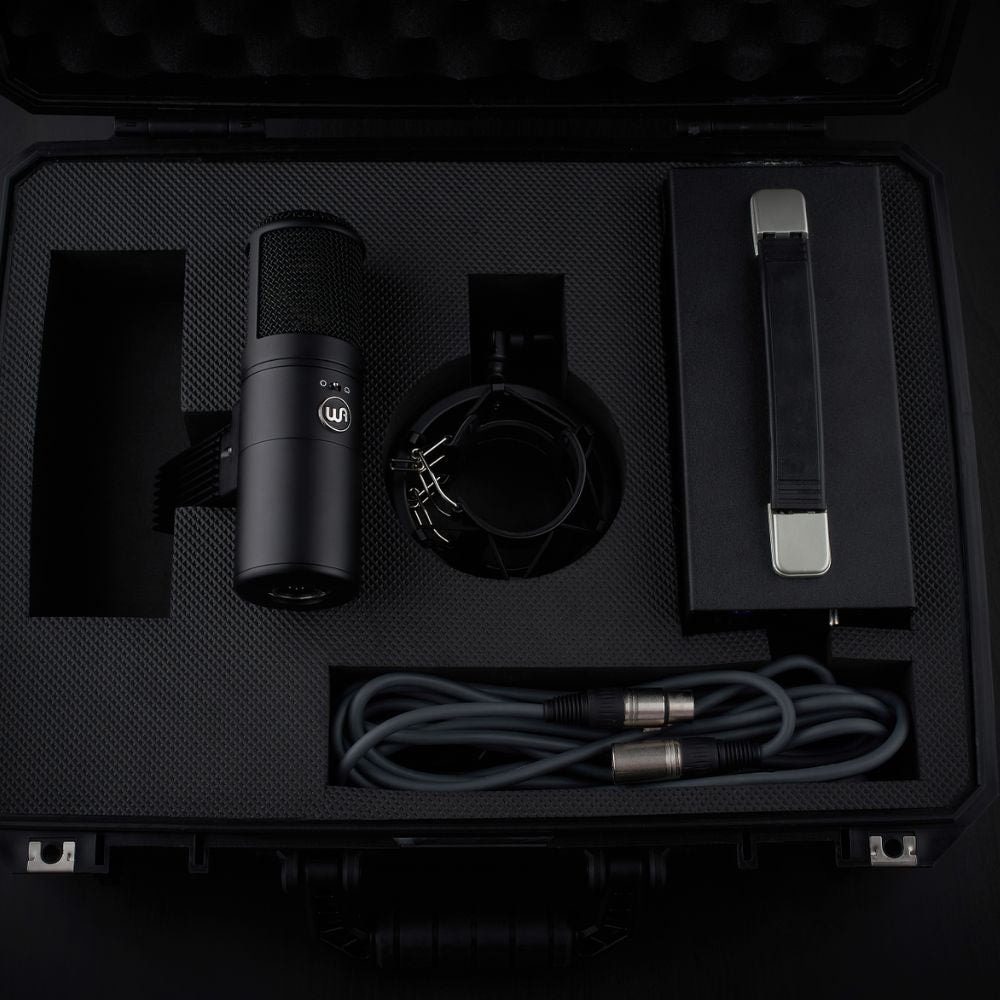 Microfone condensador diafragma grande valvulado Warm WA-8000