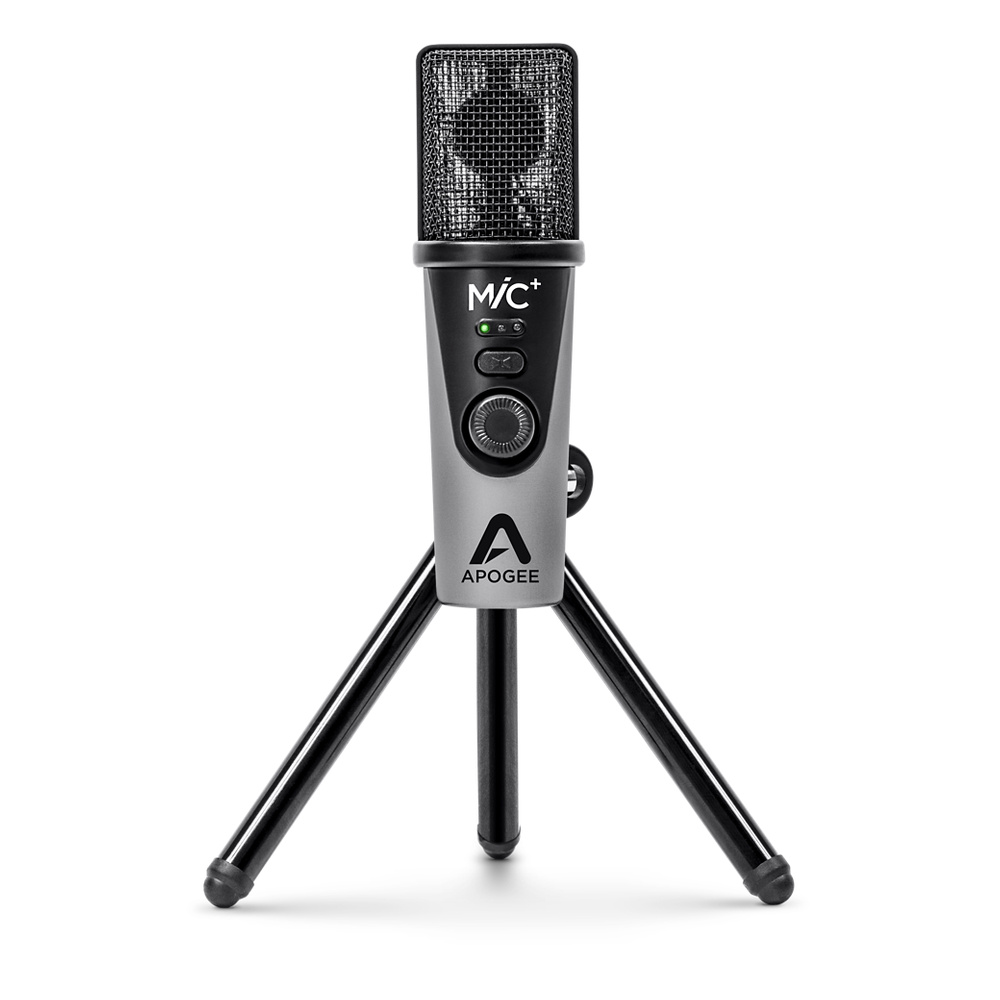 Microfone condensador digital USB Apogee Micplus + Fones de ouvido