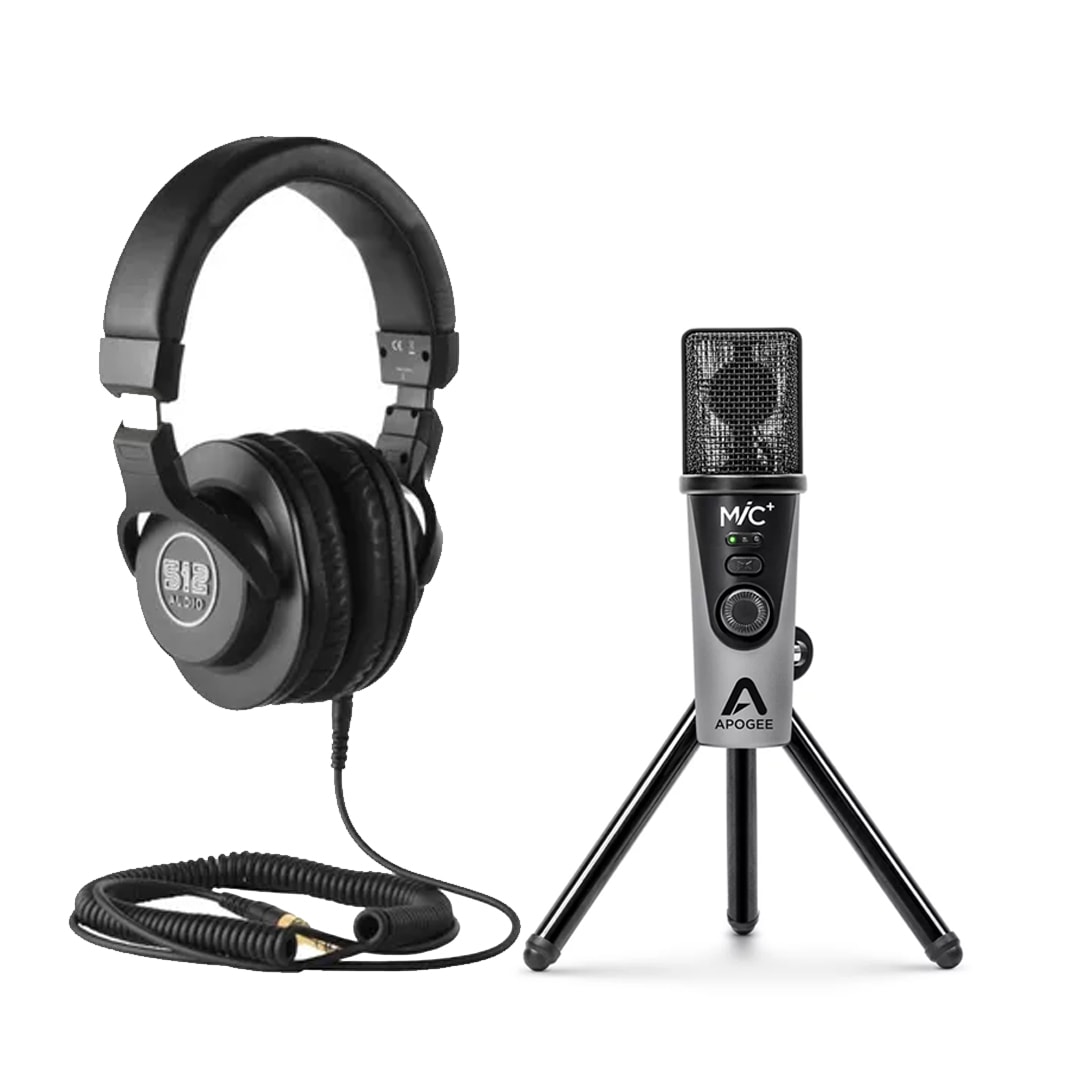 APOGEE Mic+ plus USB マイクロフォン Microfone condensador digital USB Apogee Micplus + Fones de ouvido