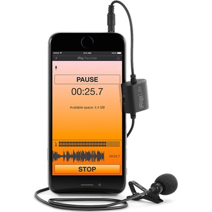 Microfone de lapela para iOS e Android Irig Mic Lav 2 - 4