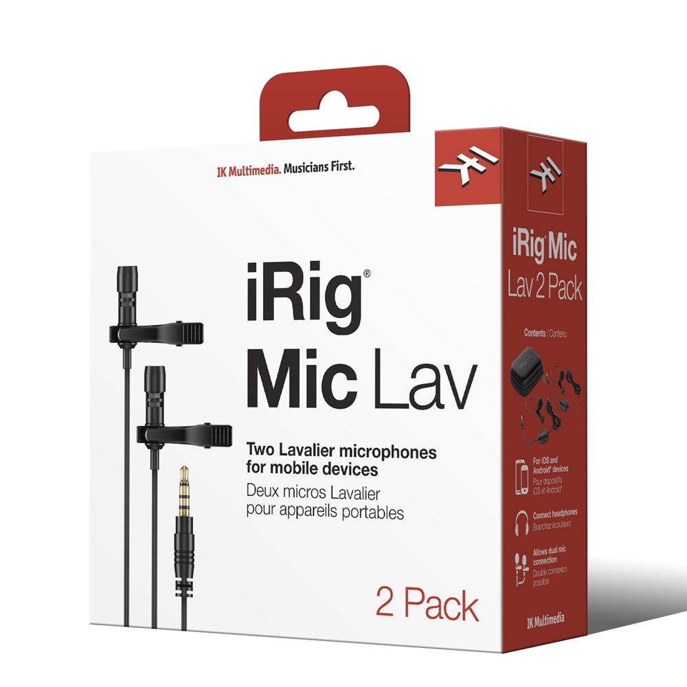 Microfone de lapela para iOS e Android Irig Mic Lav 2 - 8