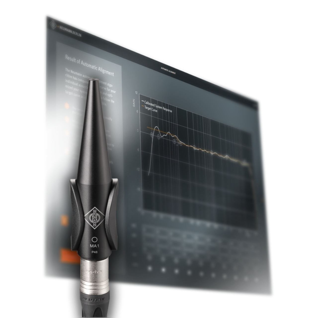 Microfone para alinhamento de monitores da linha KH Neumann MA 1