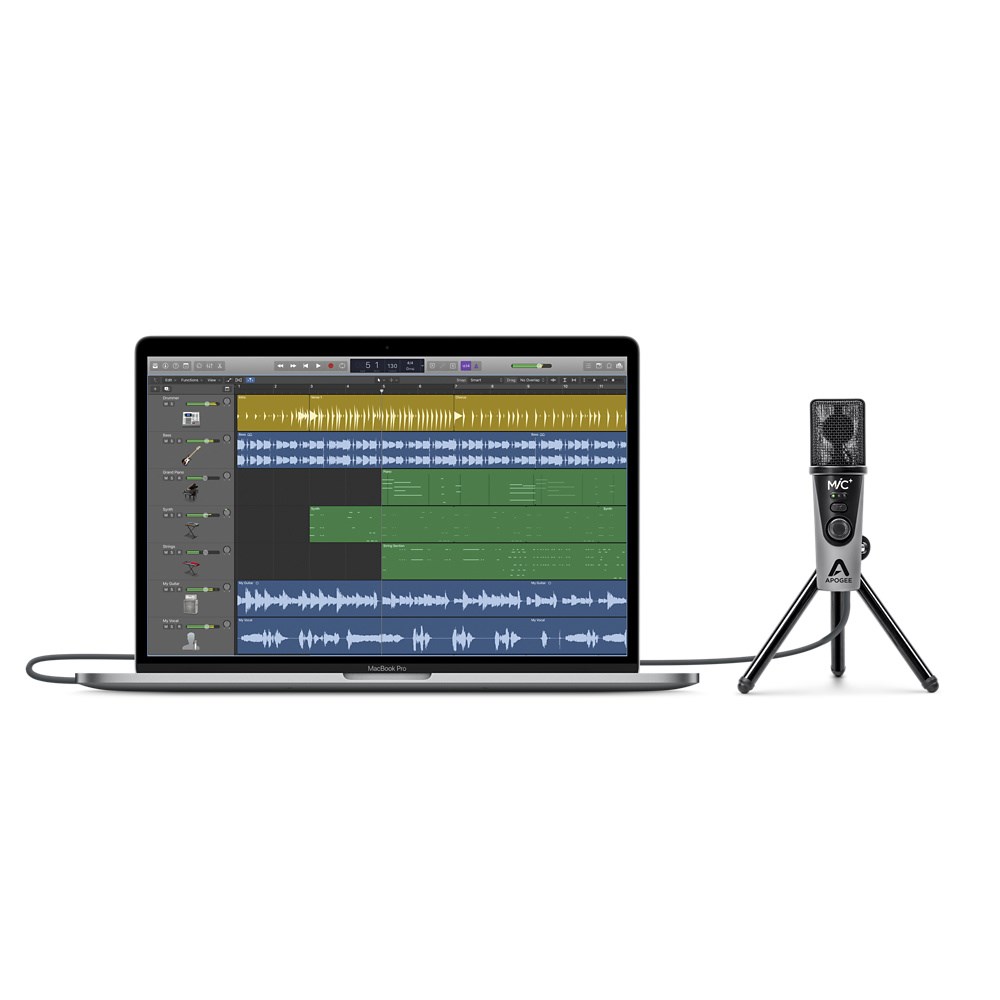 Microfone para gravação live condensador digital USB Apogee Micplus - 4