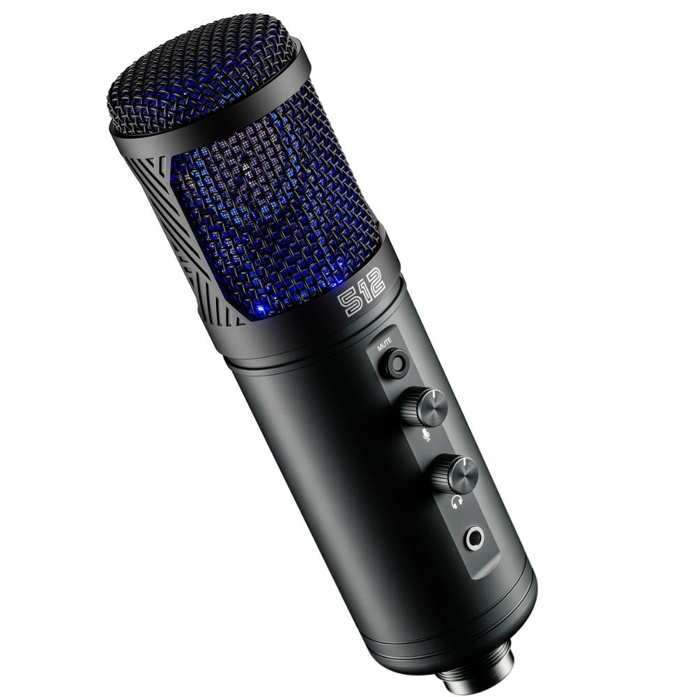 Microfone para live gravação condensador USB 512 Audio Tempest - 1