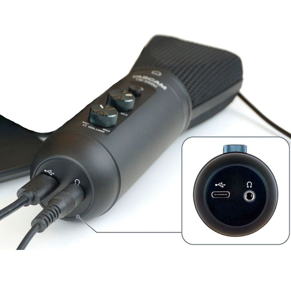 Microfone para live gravação condensador USB TASCAM TM-250U - 3