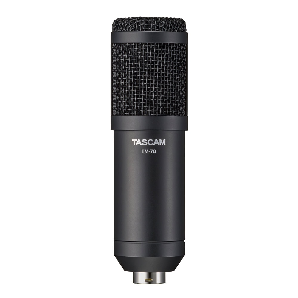 Microfone para podcast dinâmico TASCAM TM-70 diafragma grande