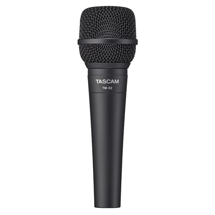 Microfone TASCAM TM-82 dinâmico cardioide para vocais e instrumentos - 0