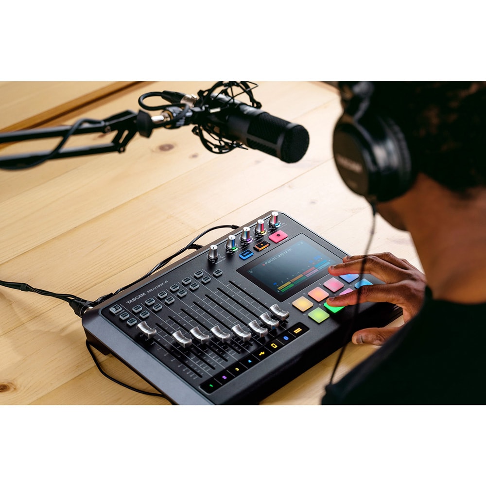 Mixcast 4 TASCAM Interface de Áudio USB e Gravador para Podcast - 5